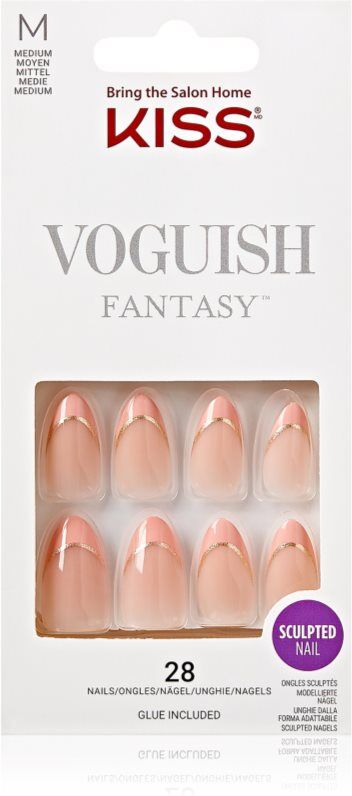 Kiss Voguish Fantasy French False Nails 28 pc