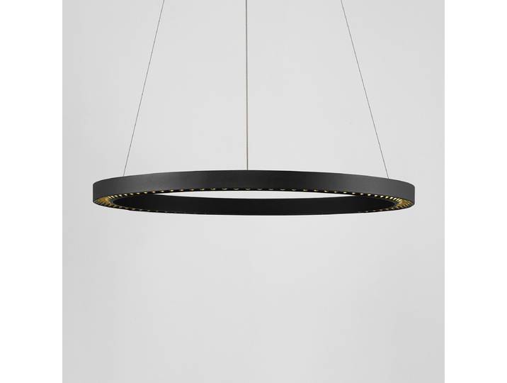 Pendelleuchte Deos Ø 65cm Schwarz/Schwarz Material: Metall Metallart: Aluminium Oberfläche Metall: Lackiert Nicht austauschbare LEDs