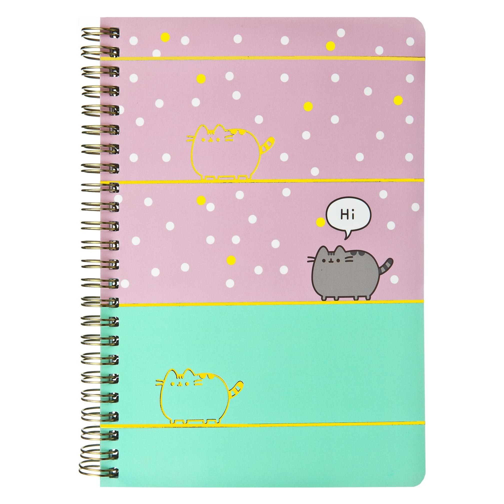Undercover Notizbuch Pusheen A4, Liniert, Mint/Rosa (A5, Liniert, Weicher Einband) (PUSH0597)