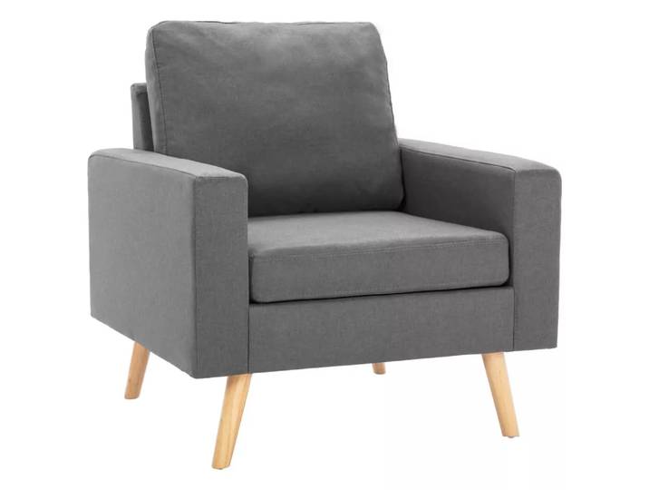 VidaXL - Sessel gewebe, One Size, Mediumgrau