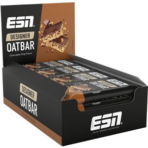 ESN Müsliriegel Designer Oatbar Chocolate Chip, je 100 g, 12 Riegel