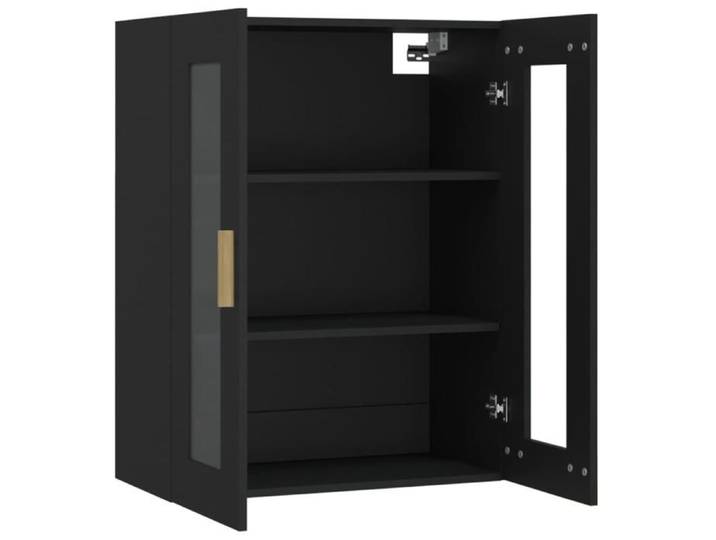 Promotion mai  * Armoire murale - Meuble de rangement suspendue - Noir 69 5x34x90 cm EU7857812277