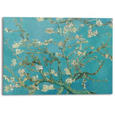 Deco-Panel REINDERS "Mandelblüte", blau (farbe bild(er): blau), B:140cm H:100cm T:2cm, Bilder, Wohnzimmer - Inspiriert von Werken von Van Gogh - Blau - MDF