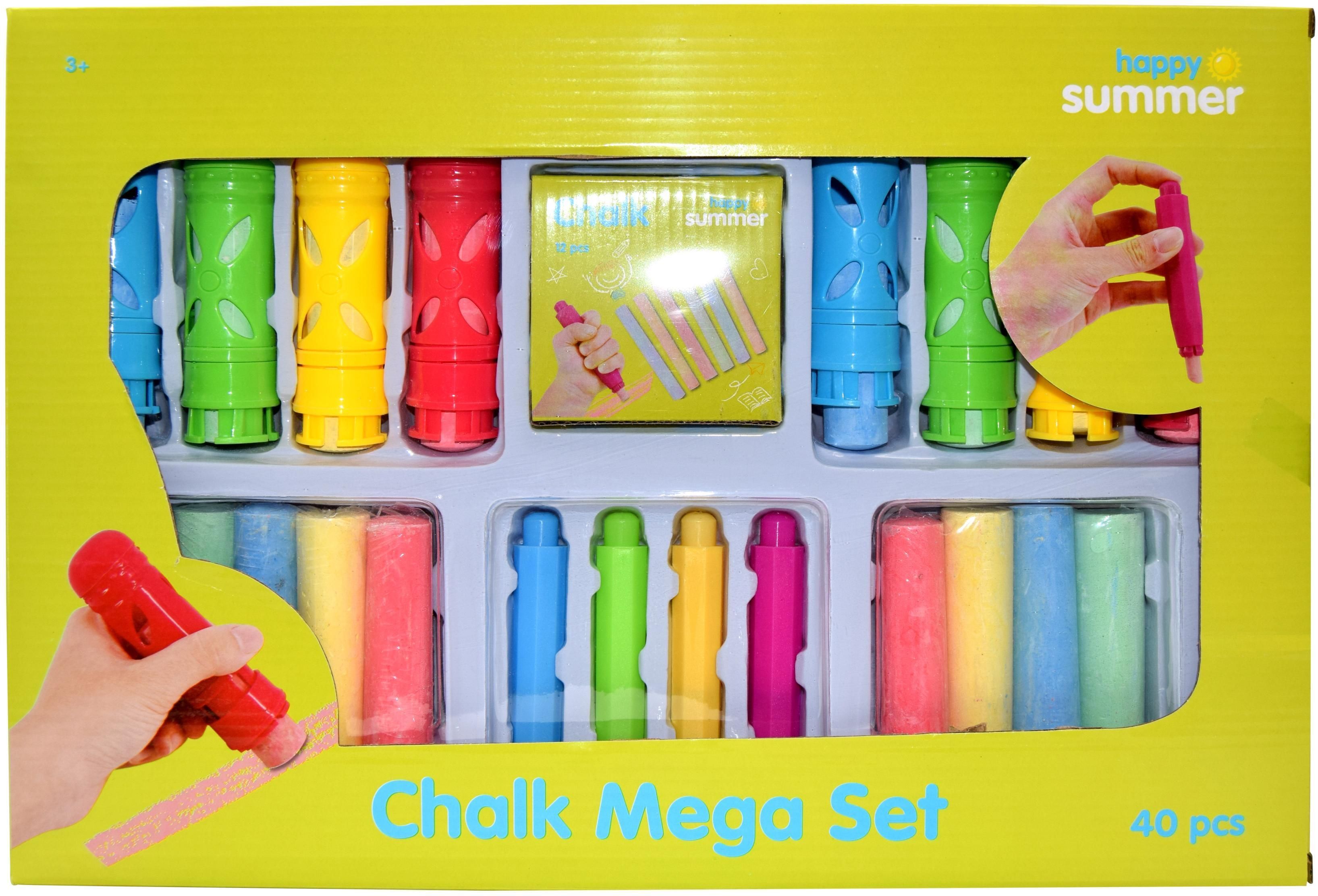 HAPPY SUMMER - Chalk Mega Set 40 pcs. (303202)