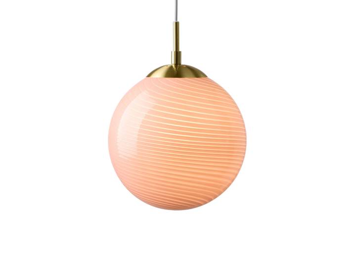 Suspension CANDY BALL, rose/laiton vieilli, Ø 20 cm - Halo Design - Salon / séjour - Verre - À ampoule unique