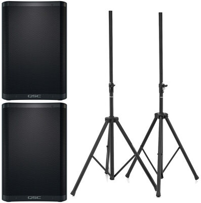 QSC CB10 Stereo Stand Bundle noir