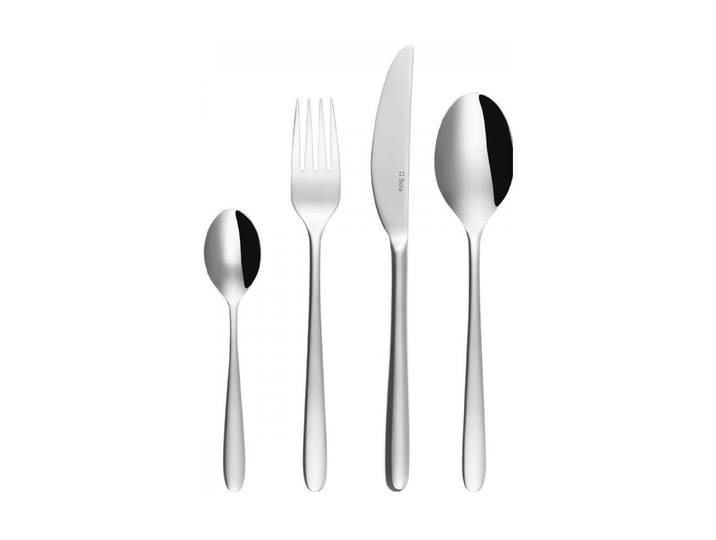 Besteck-Set SOLA Basic Alpha poliert , silber (silberfarben), Essbesteck-Sets, Besteck-Set
