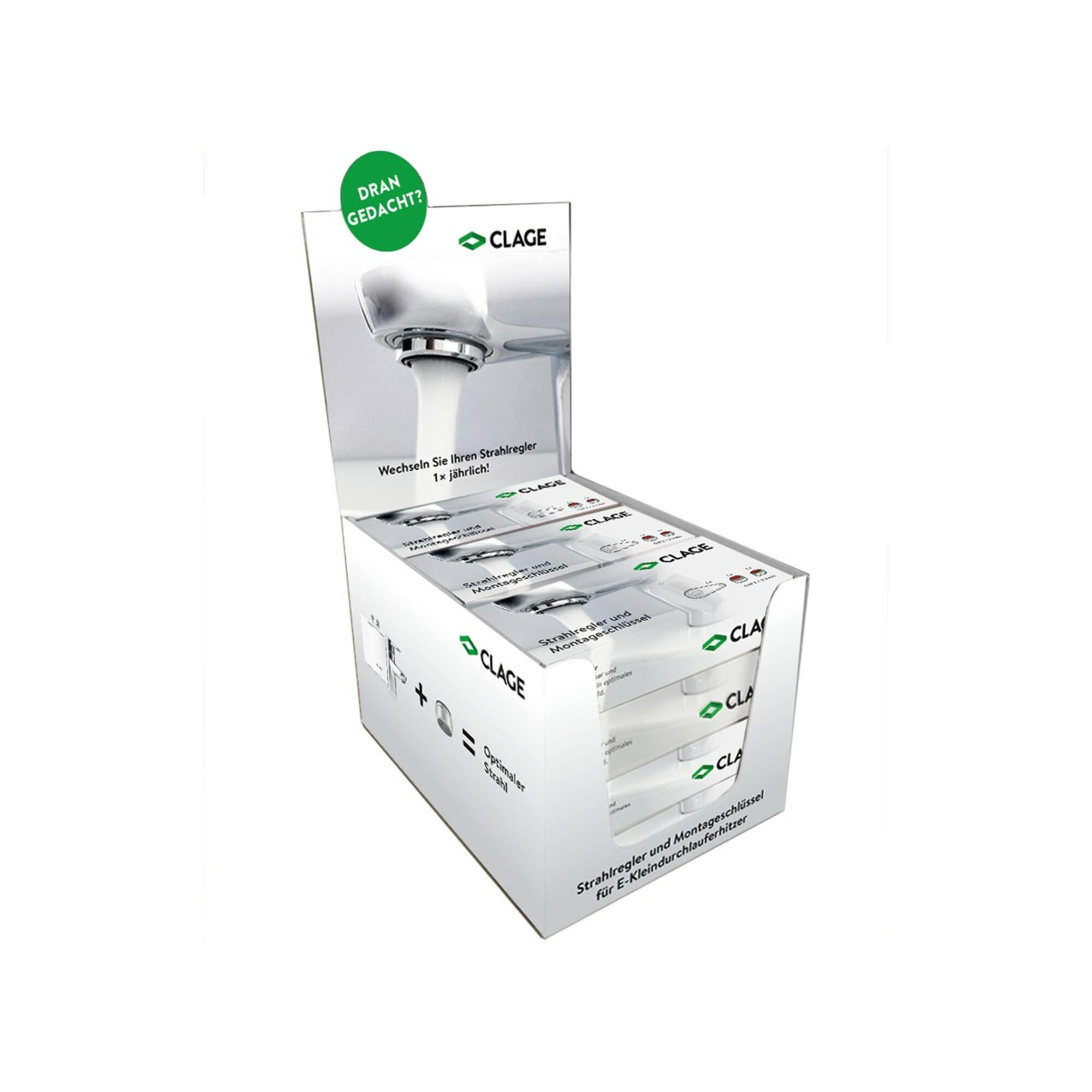 Clage Strahlregler-Tray mit 12 Strahlreglersets (9100-92152)