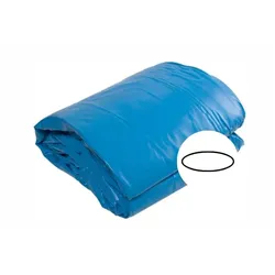 Poolfolie Oval blau Tiefe 1,20 m Folienstärke 0,60 mm mit Einhängebiese P1