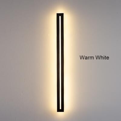 Silver Stone Store Garden Light Decoration, LED Long Wall Sconce Lamp, Outdoor Sconce Luminaire For Exterior Lighting warm White 80cm(31.5inch)