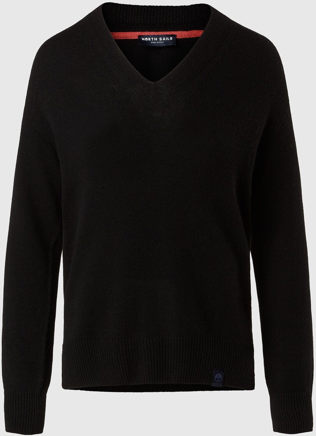 North Sails Pullover mit V-Ausschnitt und Sattelschulter Black XS