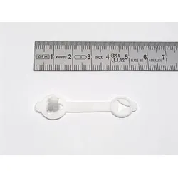 100 Briefknopf Jota, 36 x 8 mm weiß