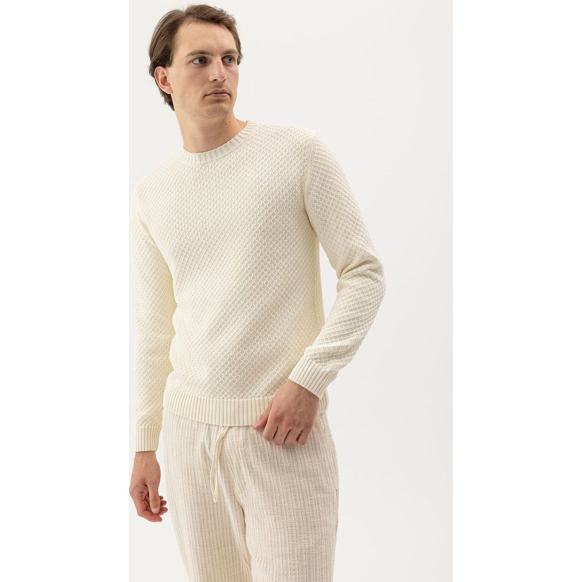 Holebrook Theo Crew off white (101) M S61413-101-M