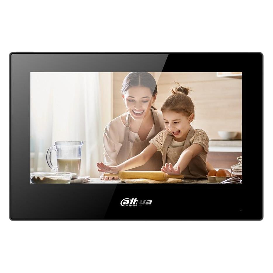 Dahua IP-Gegensprechmonitor VTH5321GB-W. 7 Zoll 1024x600. WLAN, PoE (802.3af). SCHLUCK. Andoid 8.1, Schwar (Ethernet, WLAN) (VTH5321GB-W)