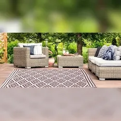 Jet-Line Outdoor Kunststoffteppich AUSTIN braun 240x300 cm