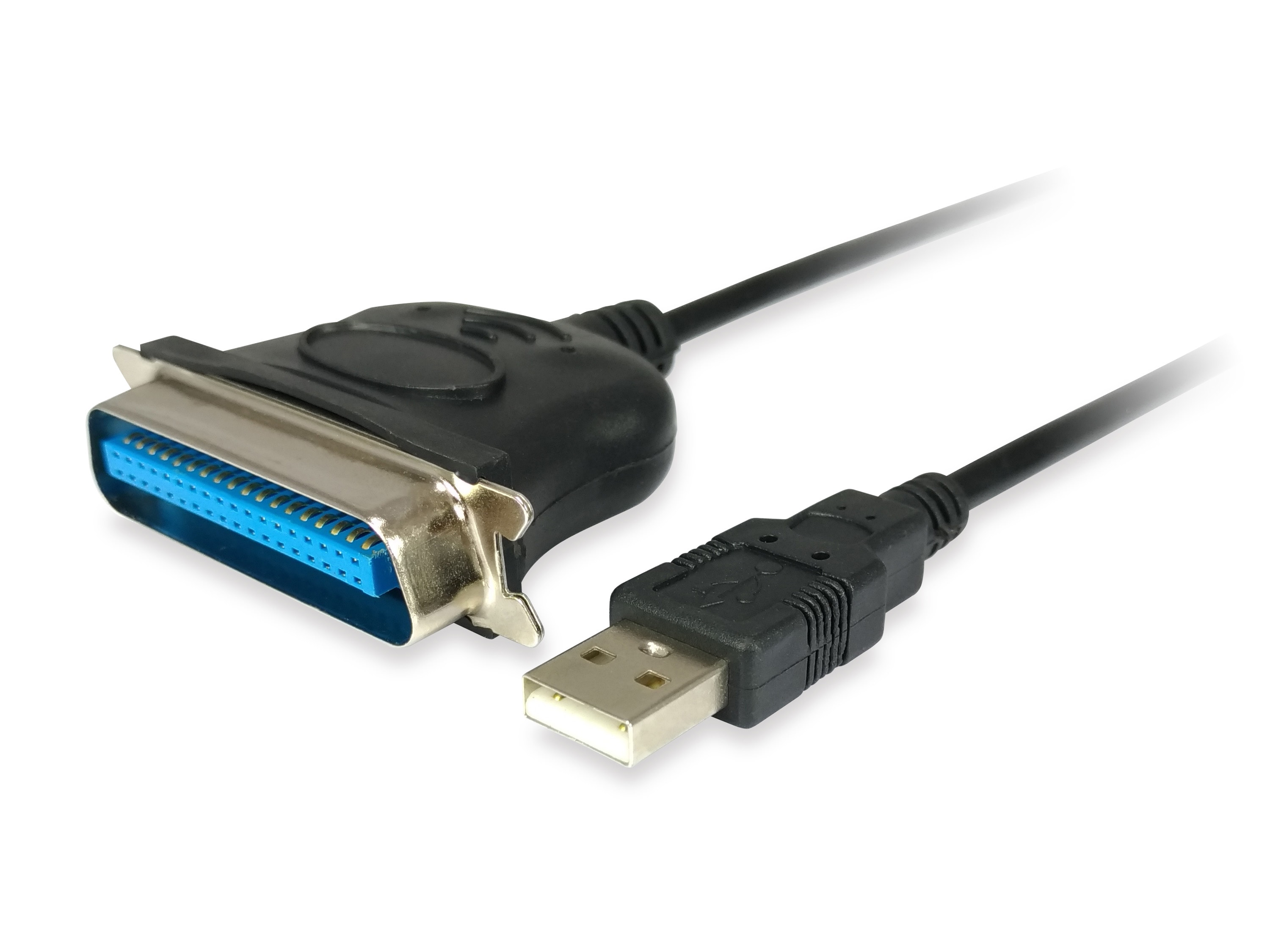 EQUIP 133383 USB-A auf Parallel Adapterkabel, schwarz