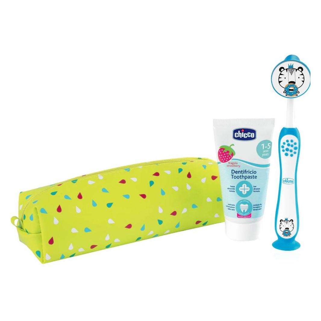 Chicco Oral Set DROPS TIGER, mit Fluorid - 36m+ (50 ml) (00012099000000)
