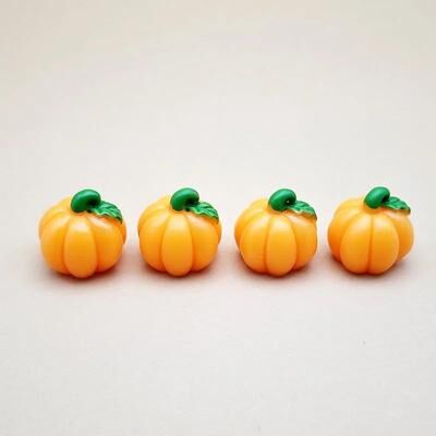 Uplift Treasures Mini Resin Halloween Pumpkin Figurines DIY Fairy Garden Decor 5pcs