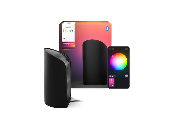 PHILIPS HUE LED Tischleuchte Play Wallwasher singel , schwarz, 1, H: 15,7cm, Leuchten, LED Tischleuchte