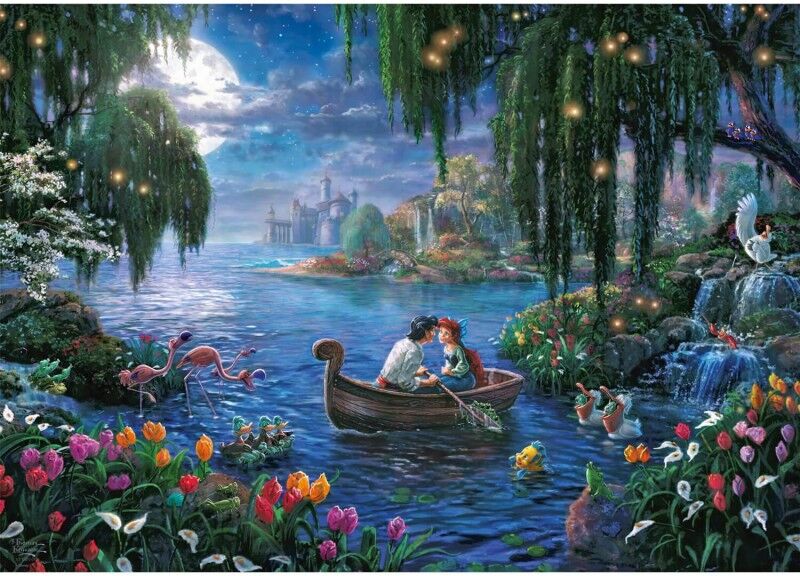 Puzzle 1000 pcs Disney, La Petite Sirène et le Prince Eric - Schmidt