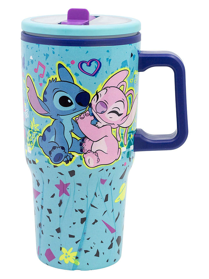 Stor Thermobecher "Stitch" in Hellblau - 640 ml - onesize