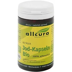 allcura Jod-Kapseln Bio 60 St Kapseln