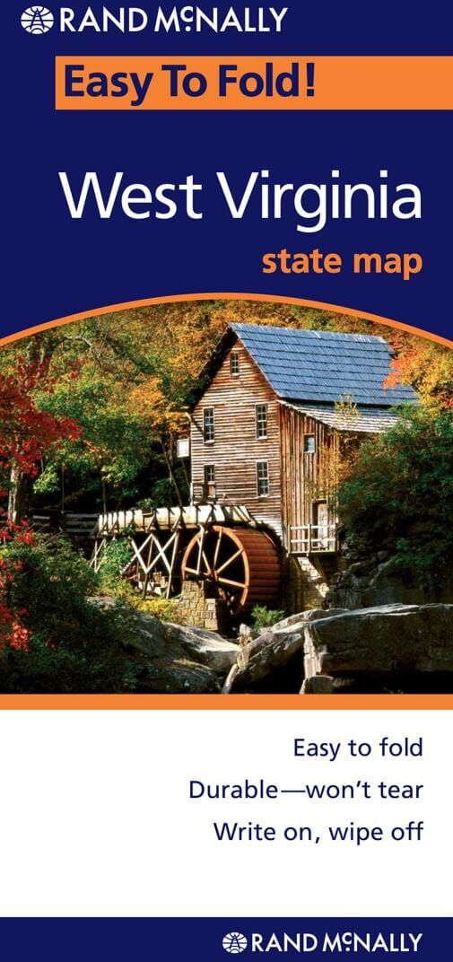 Virginie-Occidentale, facile à plier   Rand McNally