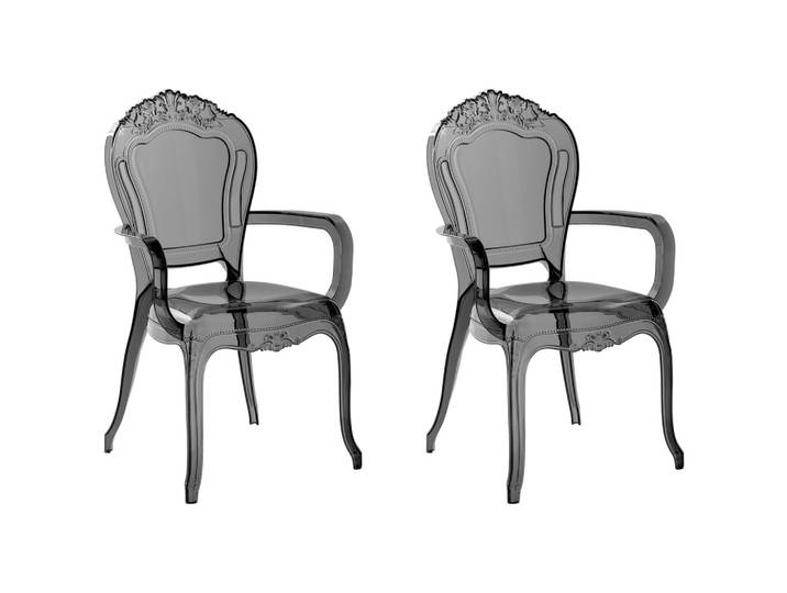 STUHL 2er-Set Kunststoff schwarz VERMONT II