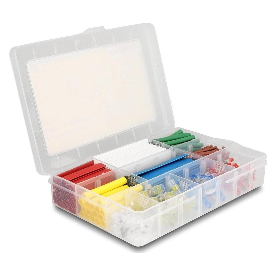 Delock Schrumpfschlauch mit Lötdrahtverbinder Sortimentsbox 308-teilig farbig (308x) (20908)