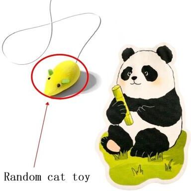 Uplift Picks Self Adhesive Cat Scratcher Mat With Hanging Toy For Wall Furniture Protection d
