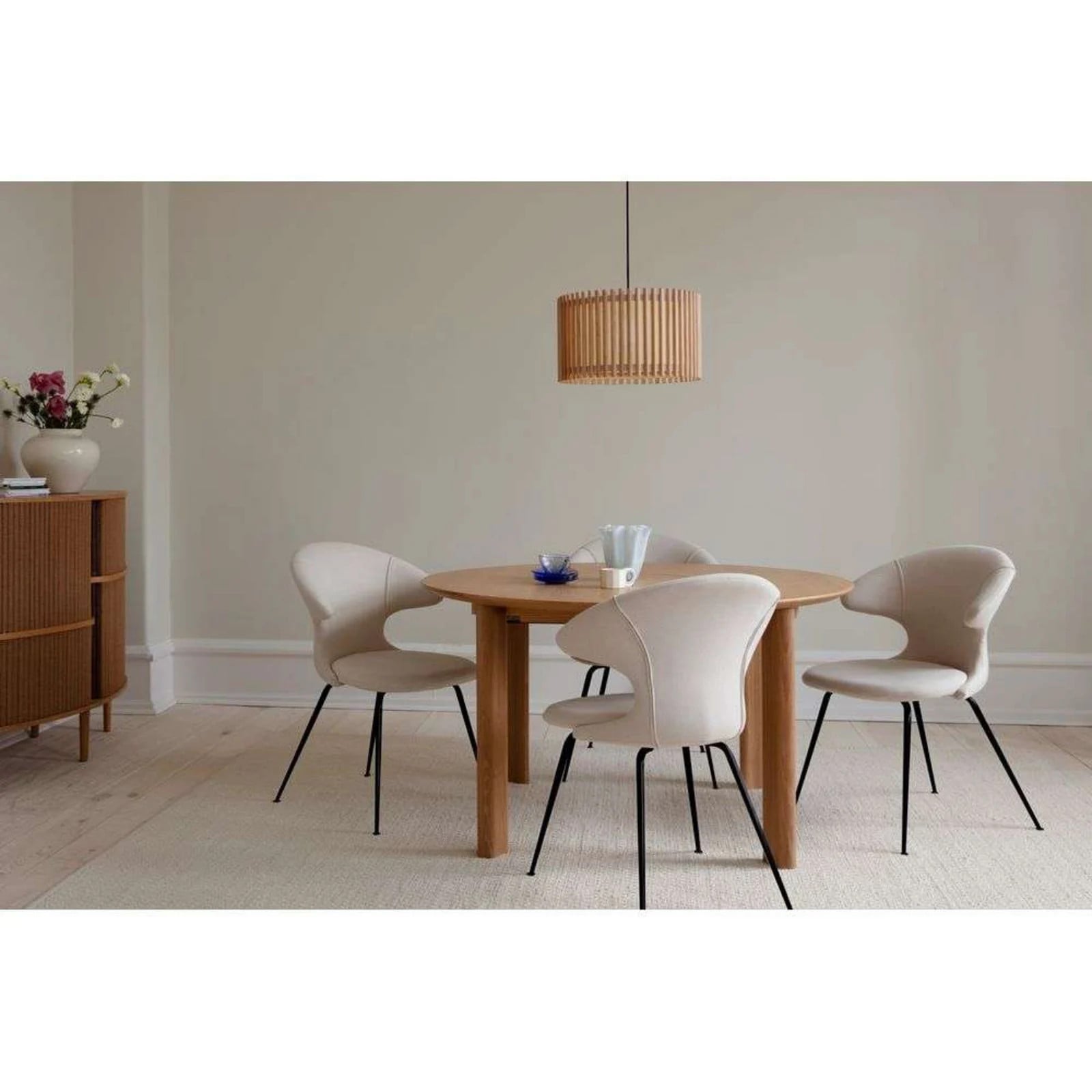 Umage Komorebi Scherm Large Circle Dark Oak - Bruin Hout