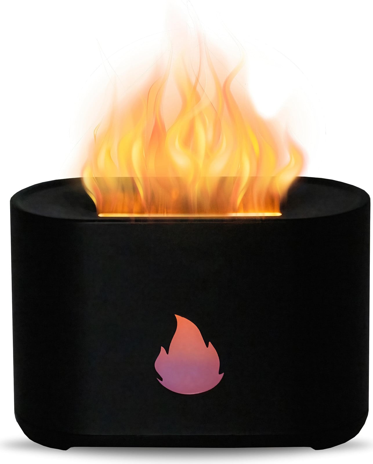 Aga Aroma diffuser met LED-vlamprojectie, zwart