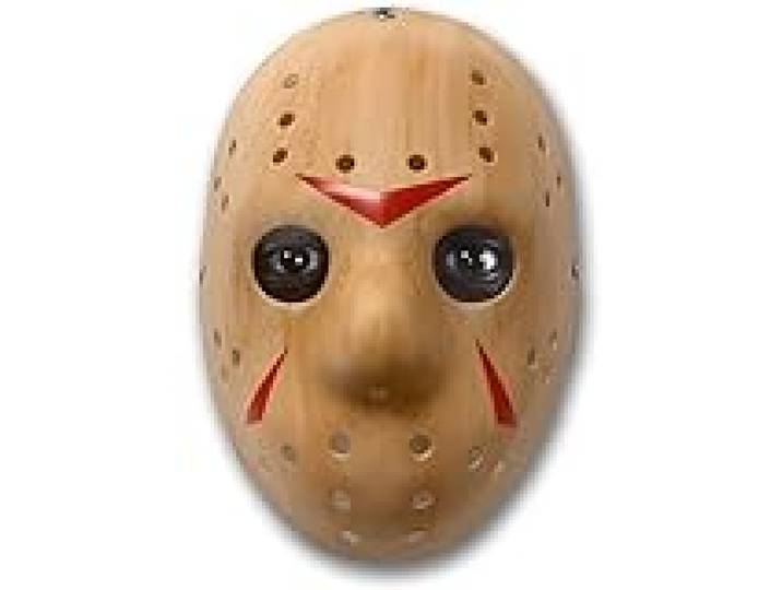 RUBIE'S Accessoire pour Déguisement Adulte HORROR Officiel - Masque Jason Voorhees en PVC - Taille Unique - Pour Costume Carnaval, Déguisement