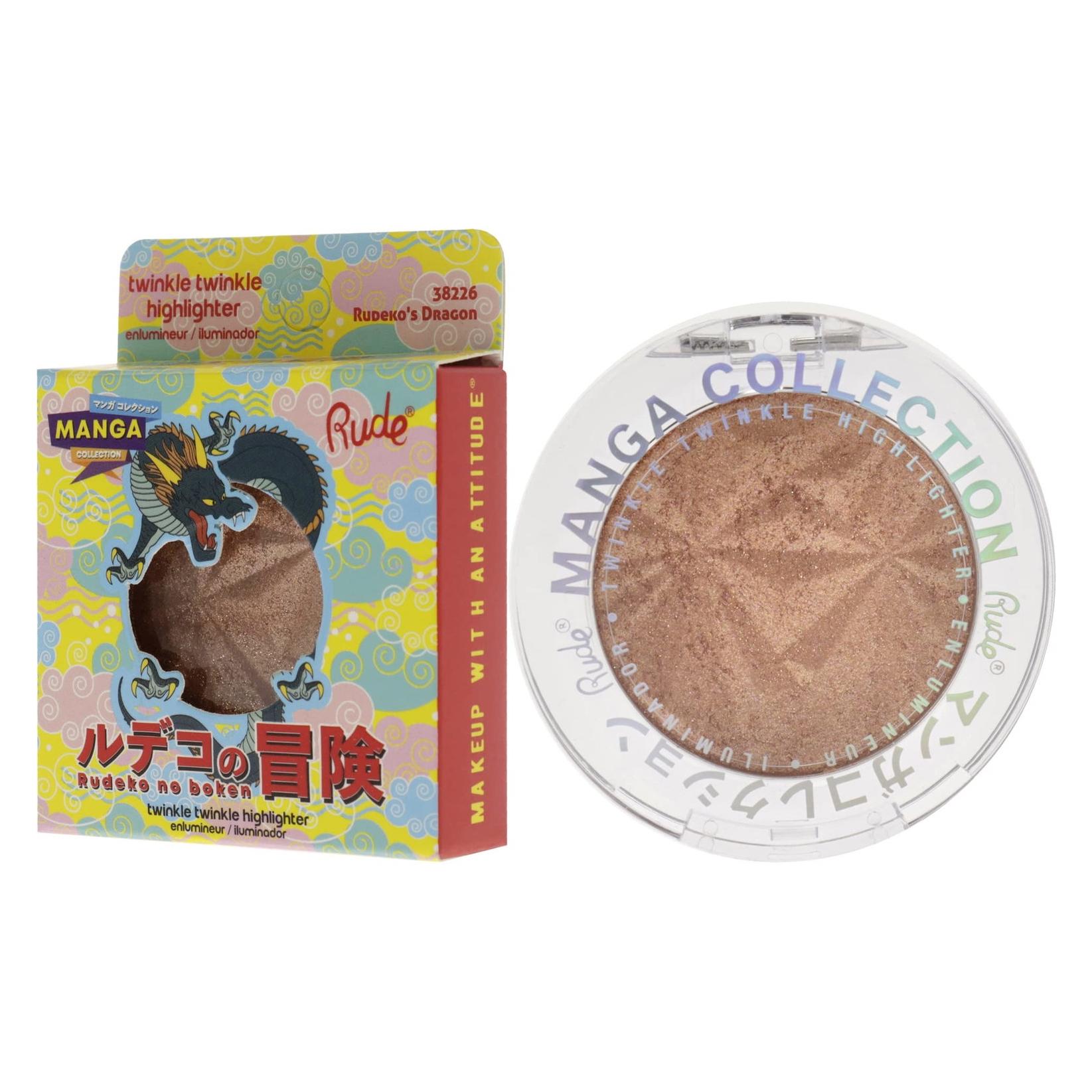Rude Cosmetics Twinkle Twinkle Illuminating Highlighter Palette, Rudeko's Dragon, 4 g (Highlighter) (74847645)