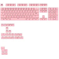 Glorious GPBT Basics Keycaps, ANSI Layout (US), PBT, Dye-Sub - Potion Pink, Keycaps, Pink