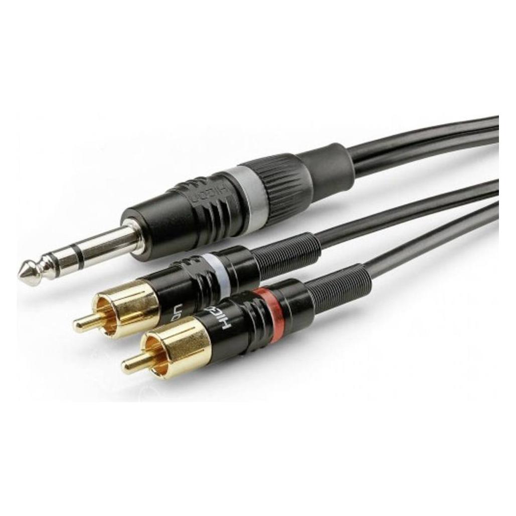 Hicon Audio Anschlusskabel (1.50 m, 6.3mm Klinkenkabel, Cinch Kabel) (HBP-6SC2-0150)