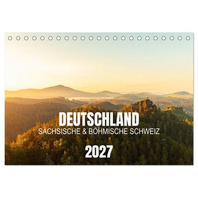 Deutschland - Sächsische und Böhmische Schweiz (Tischkalender 2027 DIN A5 quer), CALVENDO Monatskalender
