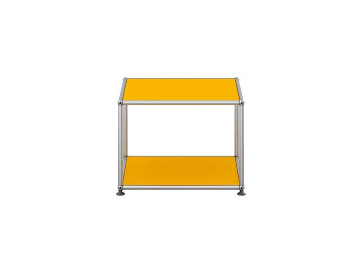 USM Haller Beistell-Tisch M22 gelb goldgelb offen T 523 cm 52.3x39x52.3