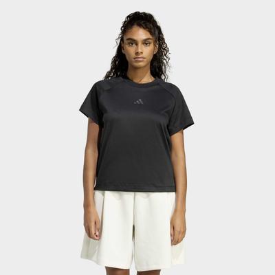 T-Shirt ADIDAS SPORTSWEAR "SOFT LUXUS", Damen, Gr. XS, schwarz, Obermaterial: 100% Baumwolle, Rundhals, Shirts T-Shirt
