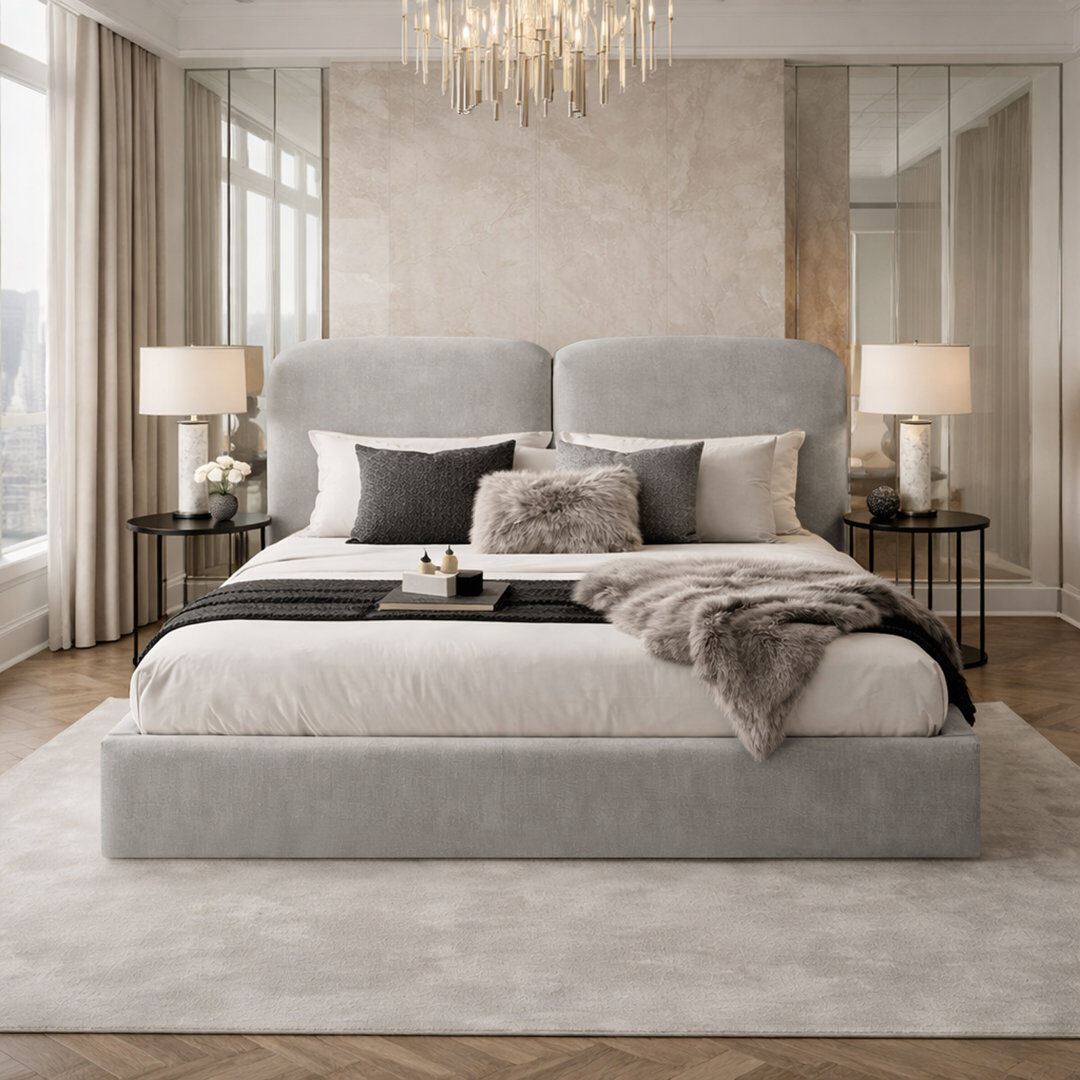 Canora Grey Bed Silver Single (3')