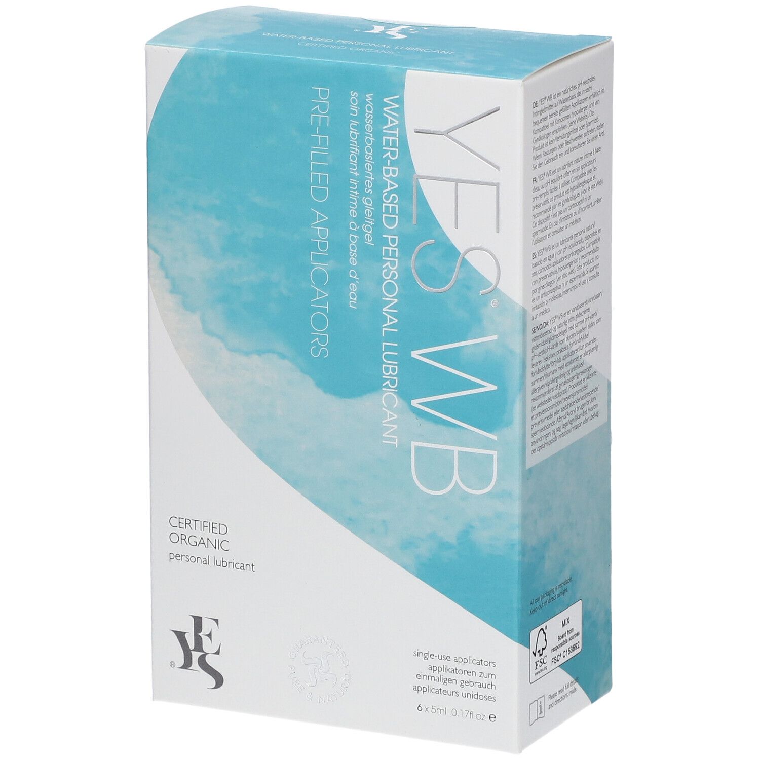 Yes WB Water Based Personal Lubricant 6x5 ml Gleitmittel