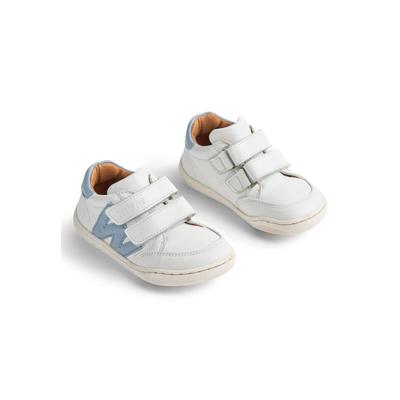 Sneaker WHEAT "WHEAT Sneaker Barres", Mädchen, Gr. 24, blau (weiß faded denim), Leder, Schuhe Sneaker