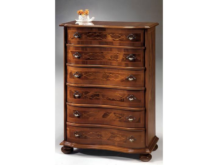 Xlmoebel Hochkommode Luxuriöse Holzkommode im antiken Stil mit elegantem Design (Hochkommode, 1 St., Hochkommode), Hergestellt in Europa