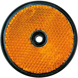 LAS Reflektor 2 Stück 60 mm rund orange