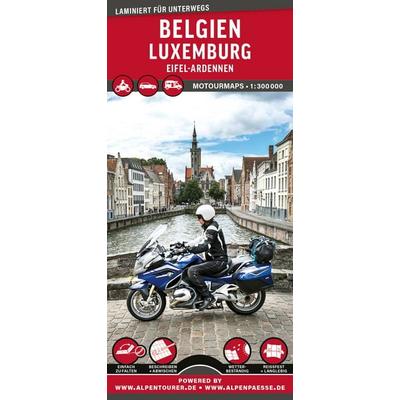 MoTourMaps Belgien • Luxemburg Auto- und Motorradkarte 1:300.000, Sonstige von , MoTourMedia, 978-3-939997-67-2