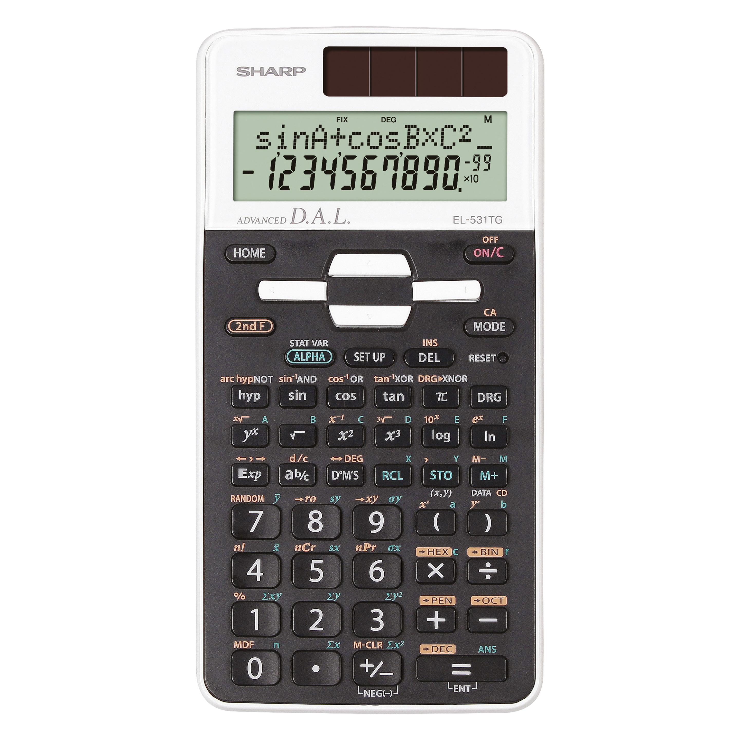 Sharp EL-531TG-WH (Batteriebetrieb, Solarenergie) (EL-531TG-WH)