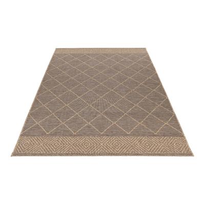 Teppich OBSESSION "My Oslo 710", grau (taupe), B:120cm H:7mm L:170cm, Polypropylen, Teppiche, Teppich, Rauten Muster, In- und Outdoor geeignet
