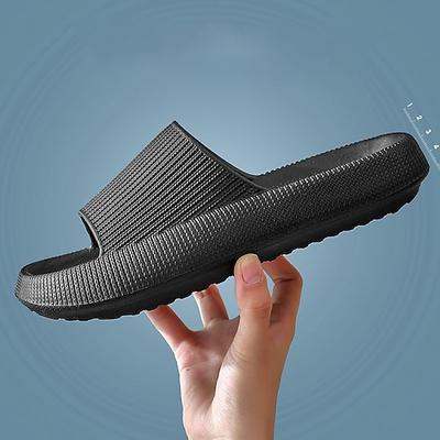 Hausschuhe für Damen, Plateau-Hausschuhe, Sommer, Strand, Eva, weiche Sohle, Slide-Sandalen, Freizeit, Herren, Damen, Innenbad, rutschfeste Schuhe, Hausschuhe