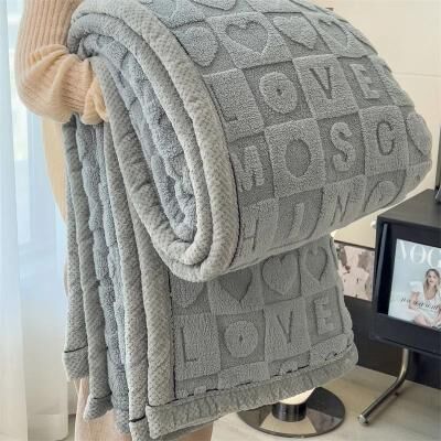 Uplift Picks Taffeta Velvet Carved Blanket Thick Double Sided Plush Throw 5 70x100 Cm