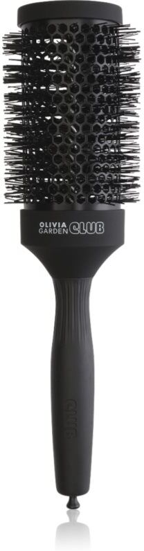 Olivia Garden Club The Glow Blowout Ceramic Round Brush Black brosse ronde cheveux L 1 pcs